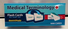 Medical Terminology Flash Cards 1000 Cards QuickStudy Reference Tool READ