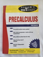Schaum’s Outline Ser.: Schaum’s Outline of Precalculus by Fred Safier (1997,…