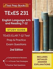 TEXES 231 ENGLISH LANGUAGE ARTS AND READING 7-12 STUDY By Tpb Publishing *VG+*