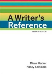 A Writers Reference – Plastic Comb By Hacker, Diana – GOOD