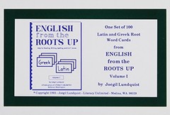 ENGLISH FROM THE ROOTS UP FLASHCARDS, VOL. 1 By Joegil K. Lundquist & Flash VG
