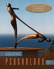 Abnormal Psychology, 12th Edition – Hardcover By Butcher, James N – GOOD