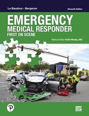 Emergency Medical Responder: First on Scene by Chris Le Baudour: Used