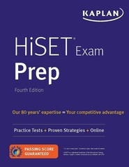 HiSET Exam Prep: Practice Tests + Proven Strategies + Online (Kaplan Test Pr…