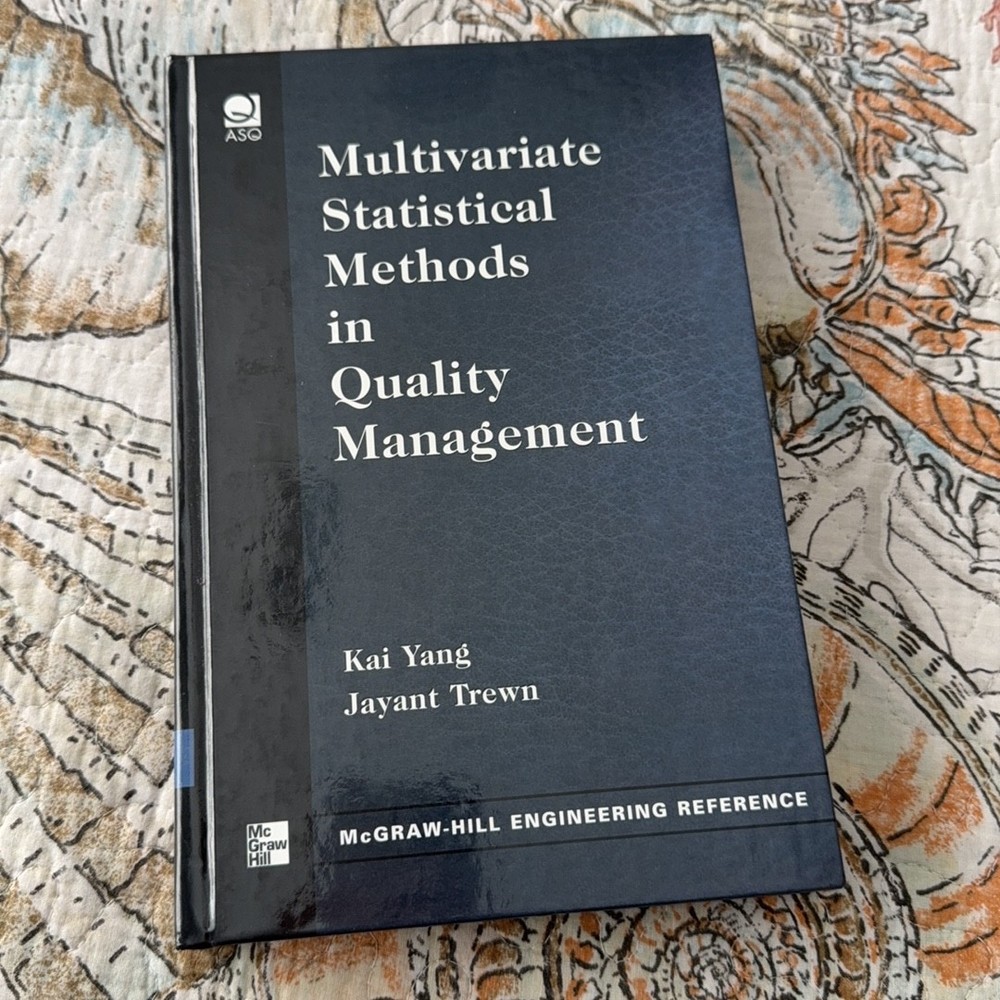 Multivariate Statistical Methods in Quality Management Hardcover