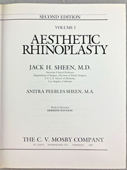 Aesthetic Rhinoplasty 2 volume set, Jack Sheen and A.Peebles, Plastic Surgery