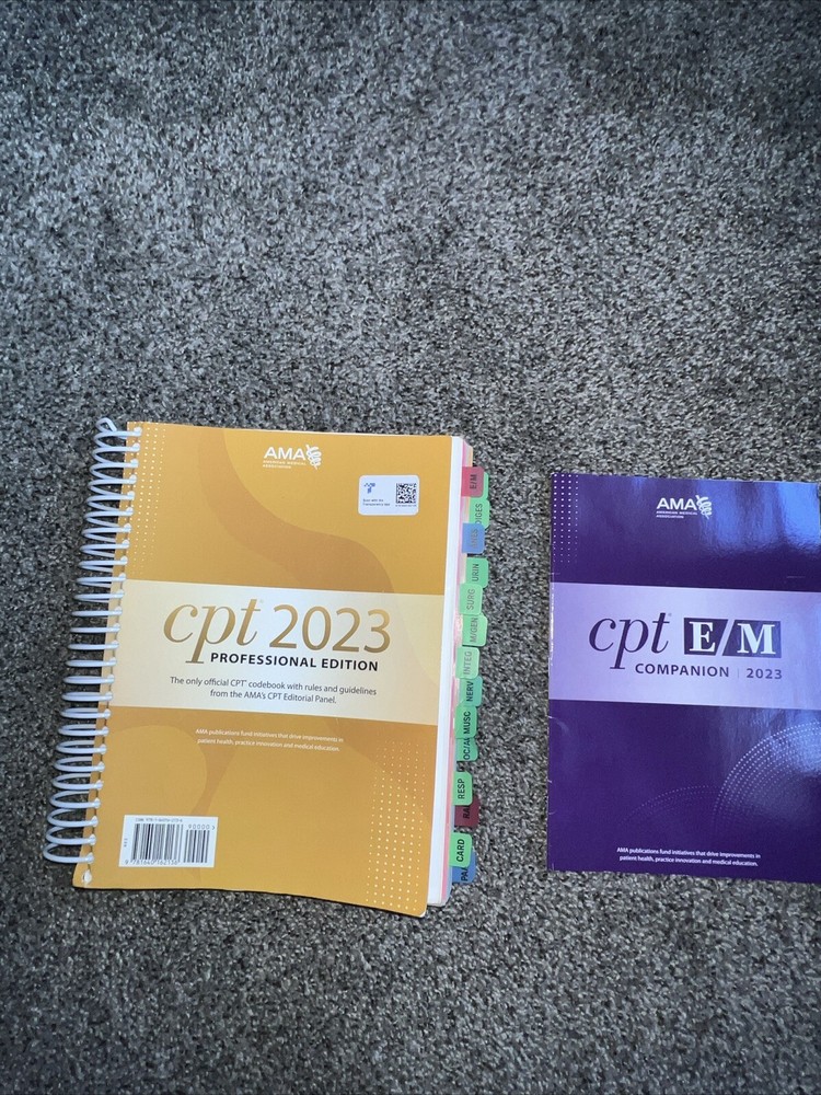 CPT Professional 2023 and e/M Companion 2023 Bundle by American Medical…