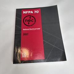 NFPA 70 National Electrical Code NEC 2017 Edition Paperback Free Shipping USA