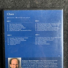 Great Courses : Chaos by Steven H. Strogatz : Book + DVDs : VGC