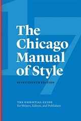 The Chicago Manual of Style 17th Edition 2017 Hardcover Chicago Press VG