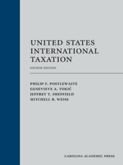 United States International Taxation (Graduate Tax Series) by Postlewaite, Phil