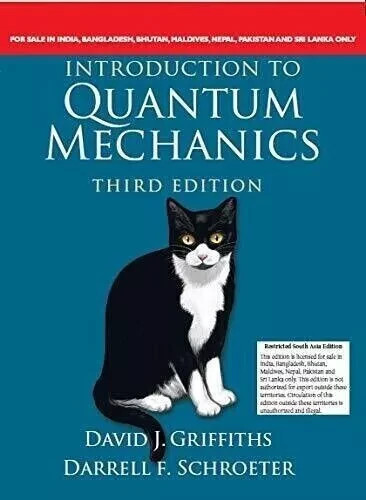 NEW: Introduction to Quantum Mechanics by Griffiths 3rd INTL ED – 9781108791106