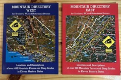 2 Books Mountain Directory West And East for Truckers, RV, and Motorhome Drivers