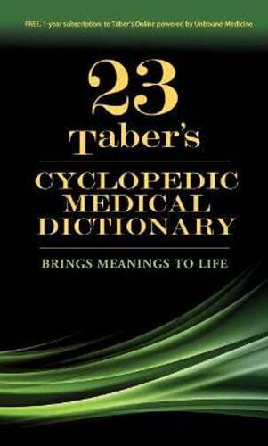 Taber’s Cyclopedic Medical Dictionary by MD Venes, Donald: Used