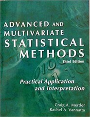 Advanced and Multivariate Statistical Methods 3rd Edition-Very Good