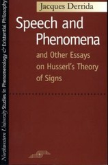 Speech and Phenomena: And Other Essay- 9780810105904, Jacques Derrida, paperback