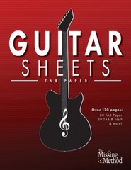 Guitar Sheets Tab Paper: Over 100 Pages Of Blank Tablature Paper, Tab + Sta…