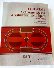 1981 PB Tutorial: Software Testing and Validation Techniques by Miller, Edward;