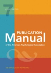 Publication Manual (Official) 7th Edition of the American Psychological…