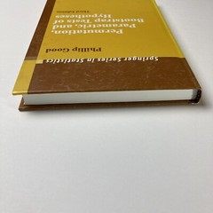 Permutation Parametric & Bootstrap Tests of Hypotheses Good Springer Hardcover