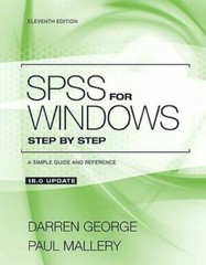 SPSS for Windows Step by Step: A Simple Guide and Reference 18.0 Update ( – GOOD