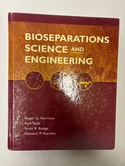 Topics in Chemical Engineering Ser.: Bioseparations Science and Engineering…