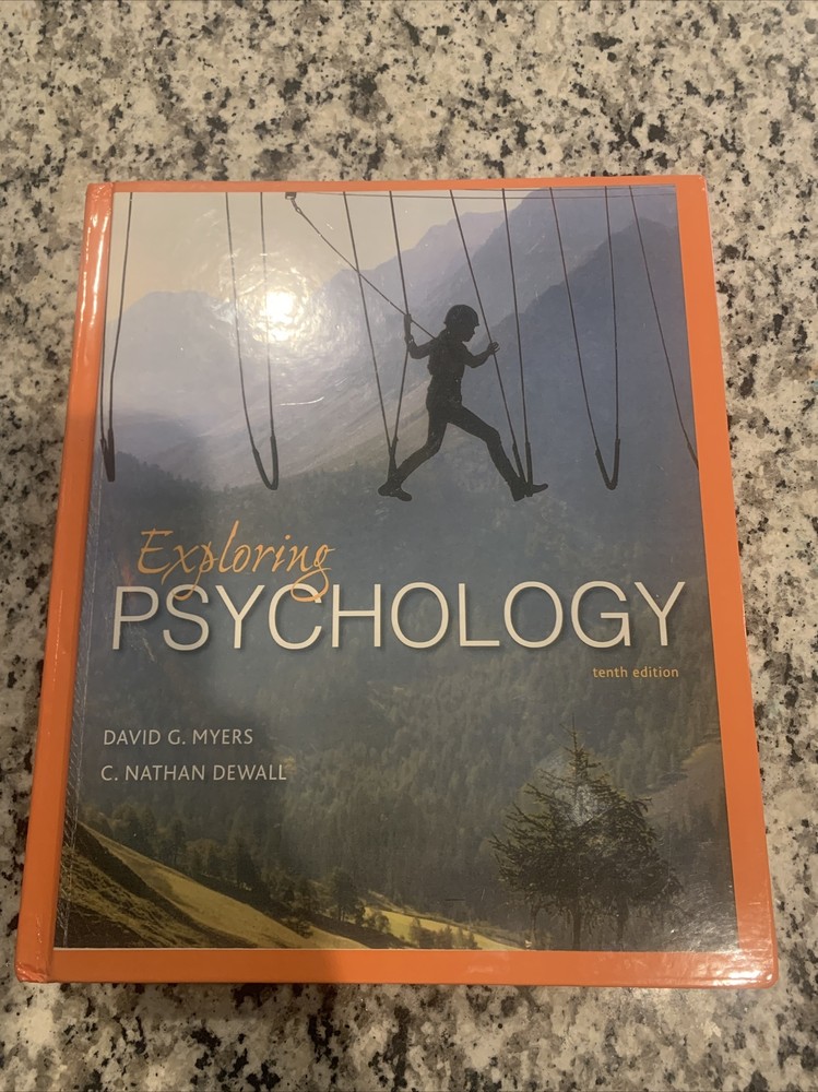 Exploring Psychology Myers Hardcover Text Book 2016 Tenth Edition