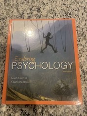 Exploring Psychology Myers Hardcover Text Book 2016 Tenth Edition