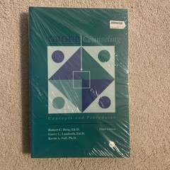 Group Counseling: Concepts And Procedures- Third Edition. Robert C. Berg