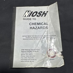 Niosh Full Complete Guide to Chemical Hazards – August 2007 Edition 3rd Print