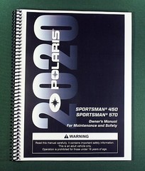 2020 Polaris Sportsman 570 HD Owner’s Manual: 200 Pages & Protective Covers!