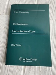 Constitutional Law 2012 Supplement by Erwin Chemerinsky (2012, Trade Paperback)