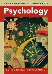 The Cambridge Dictionary of Psychology – paperback Matsumoto, David