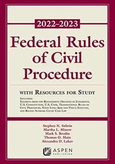 Federal Rules of Civil – Paperback, by Subrin Stephen N.; – Very Good j