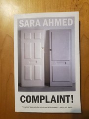 Sara Ahmed COMPLAINT! ppbk 2021 GOOD