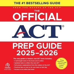 The Official ACT Prep Guide 2025 – 2026: Book + Online Course by ACT: New