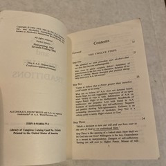 Alcoholics Anonymous AA Twelve Steps And Twelve Traditions Pocket Size 2001