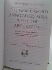 New Oxford Annotated Bible-RSV