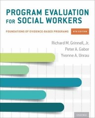 Program Evaluation for Social – Paperback, by Grinnell Richard M.; – Acceptable