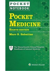 usa stock Pocket Medicine 8th Edition by Marc S. Sabatine (2022,spiral bound )