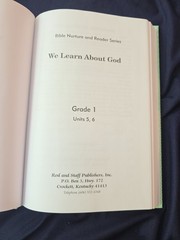 We Learn More About God’s People- Student Reader – 1st Grade – Rod And Staff