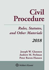Civil Procedure: Rules, Statutes, – Paperback, by Glannon Joseph W. – Very Good