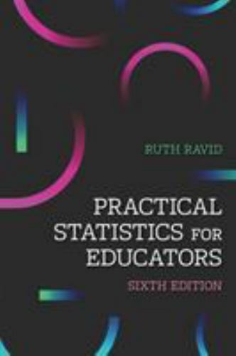 Practical Statistics For Educators – Paperback, by Ravid Ruth – Good