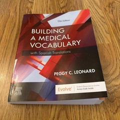 Building a Medical Vocabulary: with Spanish Translations – Paperback – VERY GOOD
