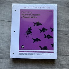 Psychology by J. Noland White and Saundra K Ciccarelli 6th Edition College Text