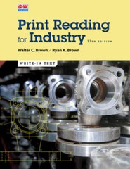 Print Reading for Industry – Paperback By Brown, Walter C – GOOD