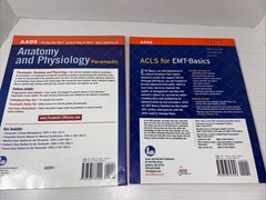 EMS EMT Book Lot AAOS Anatomy Physiology Paramedic + ACLS for EMT Basics