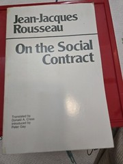 Hackett Classics Ser.: On the Social Contract by Jean-Jacques Rousseau (1988,…