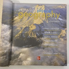 Exploring Physical Geography Third Edition 2021 McGraw Hill Hardcover WORN