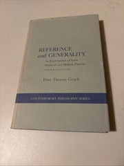 Reference and Generality: An Examination of Some Medieval and Modern Theorie…